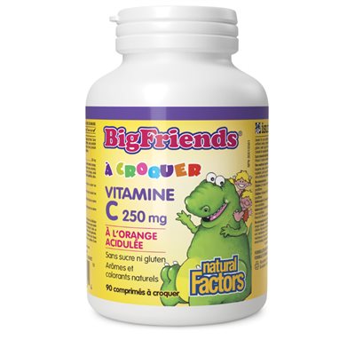 Natural Factors Chewable Vitamin C 250 mg 90 Chewable Tablets Tangy Orange Natural Factors Chewable Vitamin C 250 mg 90 Chewable Tablets Tangy Orange