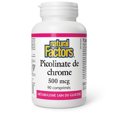 Natural Factors Chromium Picolinate 500 mcg 90 Tablets Natural Factors Chromium Picolinate 500 mcg 90 Tablets