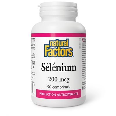 Natural Factors Sélénium 200 mcg 90 comprimés Natural Factors Sélénium 200 mcg 90 comprimés