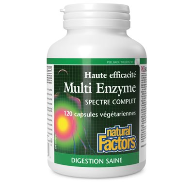 Natural Factors Multi Enzyme High Potency Full Spectrum 120 Vegetarian Capsules Natural Factors Multi Enzyme High Potency Full Spectrum 120 Vegetarian Capsules