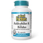 Natural Factors Acidophilus & Bifidus  5 Billion Active Cells  90 Capsules