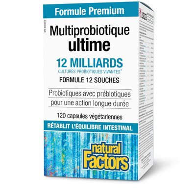 Natural Factors Ultimate Multi Probiotic 12 Billion Live Probiotic Cultures 120 Vegetarian Capsules Natural Factors Ultimate Multi Probiotic 12 Billion Live Probiotic Cultures 120 Vegetarian Capsules