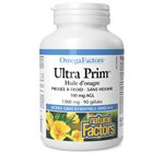 Natural Factors Ultra Prim Evening Primrose Oil  1000 mg  90 Softgels