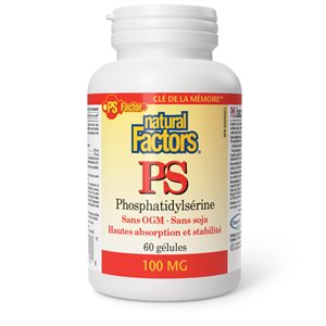 Natural Factors PS Phosphatidylsérine 100 mg 60 gélules