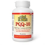 Natural Factors PQQ-10  PQQ 20 mg · Coenzyme Q10 200 mg  30 gélules