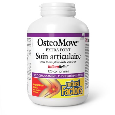 Natural Factors OsteoMove Extra fort Soin articulaire 120 comprimés Natural Factors OsteoMove Extra fort Soin articulaire 120 comprimés