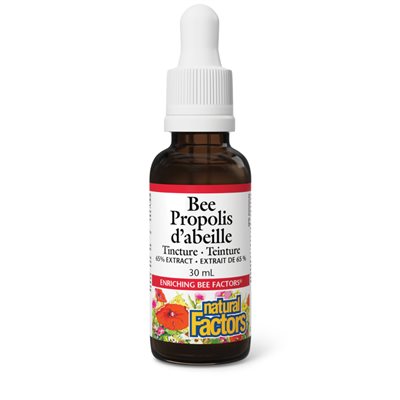 Natural Factors Propolis d’abeille Extrait de 65 % 30 mL liquide Natural Factors Propolis d’abeille Extrait de 65 % 30 mL liquide