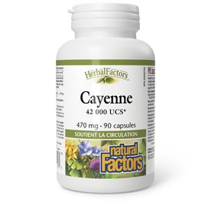 Natural Factors Cayenne 470 mg 90 Capsules