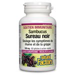 Natural Factors Sureau noir  Extrait normalisé   100 mg  60 gélules