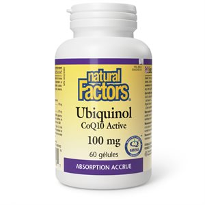 Natural Factors Ubiquinol CoQ10 Active 100 mg 60 gélules