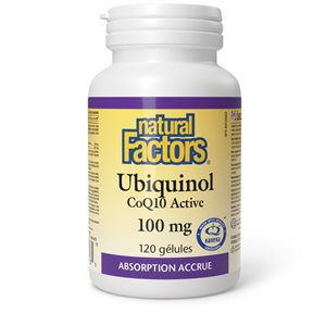 Natural Factors Ubiquinol CoQ10 Active 100 mg 120 gélules