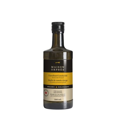 Maison Orphee Organic Unrefined Canola Oil 500ml