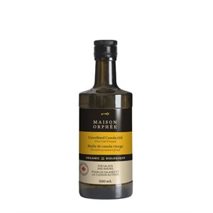 Maison Orphee Organic Unrefined Canola Oil 500ml