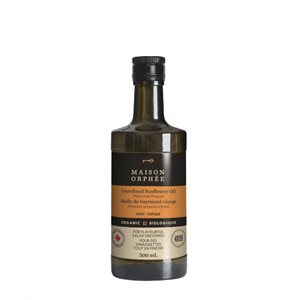 Maison Orphee Organic Unrefined Sunflower Oil 500ml