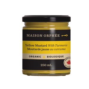 Maison Orphée Moutarde Bio Jaune Au Curcuma 250ml