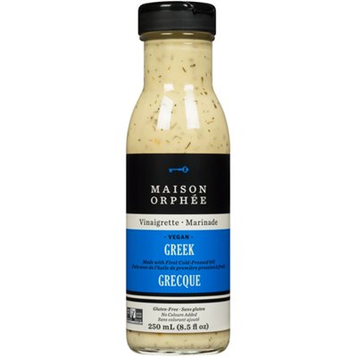 Maison Orphée Vinaigrette Marinade Grecque 250 ml Maison Orphée Vinaigrette Marinade Grecque 250 ml