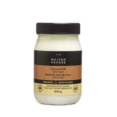 Maison Orphée Huile de coco désodorisée bio 400g Maison Orphée Huile de coco désodorisée bio 400g