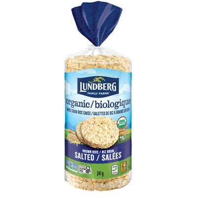 Lundberg Galettes de Riz Soufflé Biologiques Riz Brun Salé 241 g Lundberg Galettes de Riz Soufflé Biologiques Riz Brun Salé 241 g