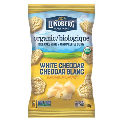 Lundberg Mini galettes de riz cheddar blanc bio Lundberg Mini galettes de riz cheddar blanc bio