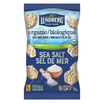 Lundberg Mini galettes de riz sel de mer bio Lundberg Mini galettes de riz sel de mer bio