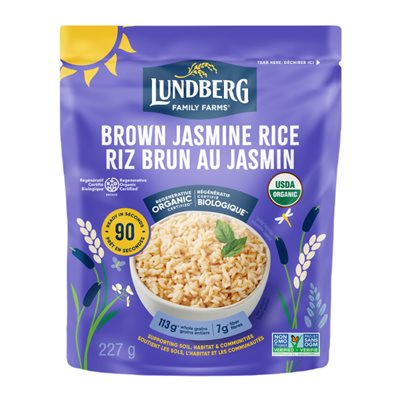 Lundberg Riz Brun Au Jasmin Instant (Regénératif) Bio 227G Lundberg Riz Brun Au Jasmin Instant (Regénératif) Bio 227G