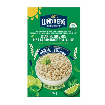 Lundberg Riz coriandre et lime en boîte (regénératif) bio 156g Lundberg Riz coriandre et lime en boîte (regénératif) bio 156g