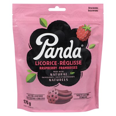 Panda Friandise Réglisse-Framboise 170 g Panda Friandise Réglisse-Framboise 170 g