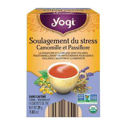Yogi Tisane Soulagement du Stress Camomille Passiflore 29g Yogi Tisane Soulagement du Stress Camomille Passiflore 29g