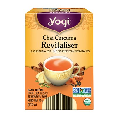 Yogi Tisane chai curcuma revitaliser 32g Yogi Tisane chai curcuma revitaliser 32g