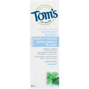 Tom's of Maine Simply White Peppermint Toothpaste 85 ml 