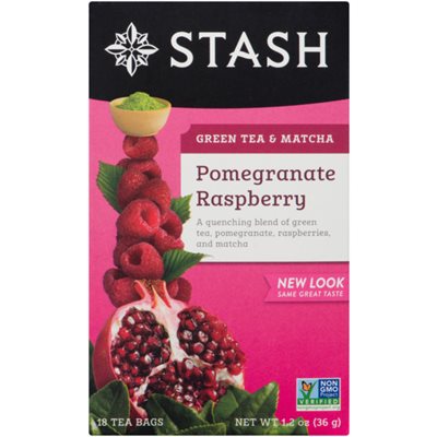 Stash Raspberry Tea Stash Green Tea & Matcha Pomegranate Raspberry 18 Tea Bags 36 g 36g