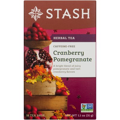 Stash Herbal Tea Caffeine-Free Cranberry Pomegranate 18 Tea Bags 31 g 31g