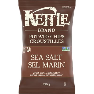 Kettle Croustilles sel marin 198g Kettle Croustilles sel marin 198g