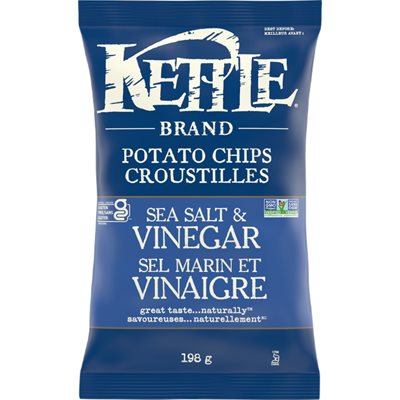 Kettle Croustilles sel marin et vinaigre Kettle Croustilles sel marin et vinaigre