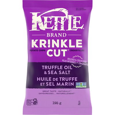 Kettle Croustilles Krinkle Cut huile de truffe et sel marin Kettle Croustilles Krinkle Cut huile de truffe et sel marin