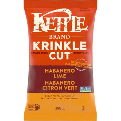 Kettle Croustilles Krinkle Cut habanero citron vert Kettle Croustilles Krinkle Cut habanero citron vert