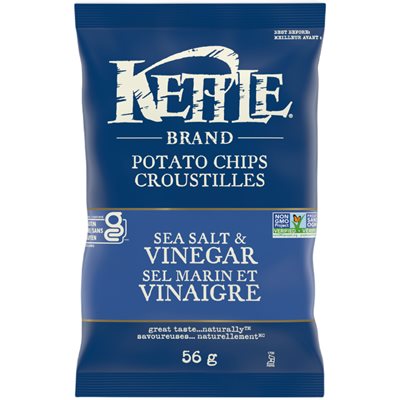 Kettle Croustilles sel marin et vinaigre Kettle Croustilles sel marin et vinaigre