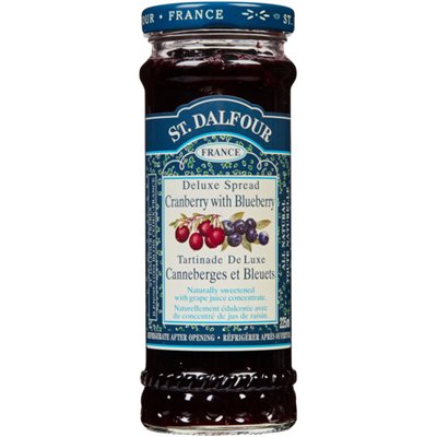 St. Dalfour Tartinade de Luxe Canneberge et Bleuet 225 ml St. Dalfour Tartinade de Luxe Canneberge et Bleuet 225 ml