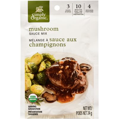 Simply Organic Mélange à Sauce aux Champignons 24 g Simply Organic Mélange à Sauce aux Champignons 24 g