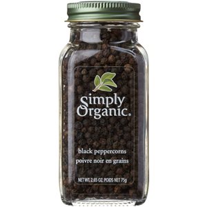 Simply Organic Black Peppercorns 75 g 