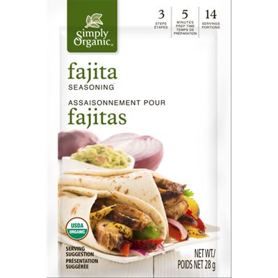 Simply Organic Fajita Seasoning 28 g 