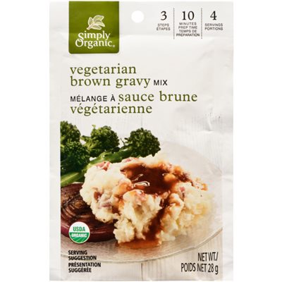Simply Organic Mélange à Sauce Brune Végétarienne 28 g Simply Organic Mélange à Sauce Brune Végétarienne 28 g
