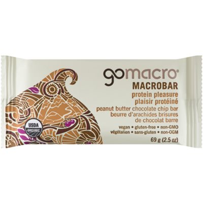 GoMacro Macrobar Barre Beurre d'Arachides Brisures de Chocolat 69 g GoMacro Macrobar Barre Beurre d'Arachides Brisures de Chocolat 69 g