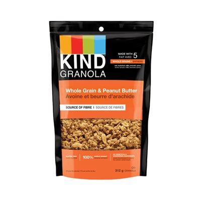 KIND Granolas Bouchées aux Grains Entiers et Beurre d'Arachides KIND Granolas Bouchées aux Grains Entiers et Beurre d'Arachides