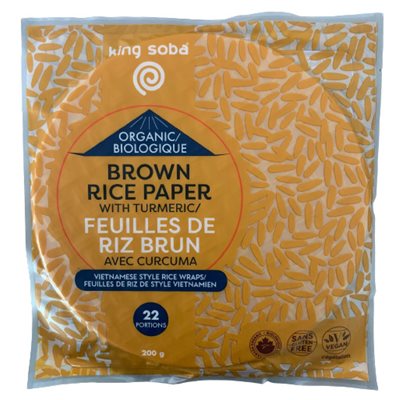 King Soba Feuille De Riz Brun Avec Cucrcuma De Style Vietnamien Biologique King Soba Feuille De Riz Brun Avec Cucrcuma De Style Vietnamien Biologique