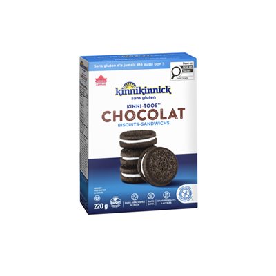 Gluten Free Kinnitoos Chocolate Sandwich Cream Cookies 220g