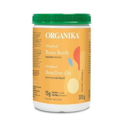 Organika Bouillon D'Os - Poudre De Protéines De Poulet Original 300g Organika Bouillon D'Os - Poudre De Protéines De Poulet Original 300g