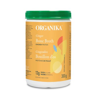 Organika Bouillon D'Os - Poudre De Protéines De Poulet Gingembre 300g Organika Bouillon D'Os - Poudre De Protéines De Poulet Gingembre 300g