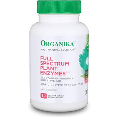 Organika Enzymes végétales à spectre complet 60 gélules Organika Enzymes végétales à spectre complet 60 gélules