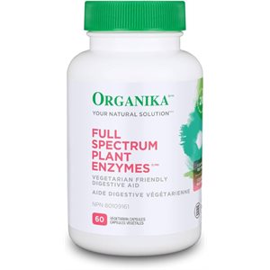 Organika Enzymes végétales à spectre complet 60 gélules